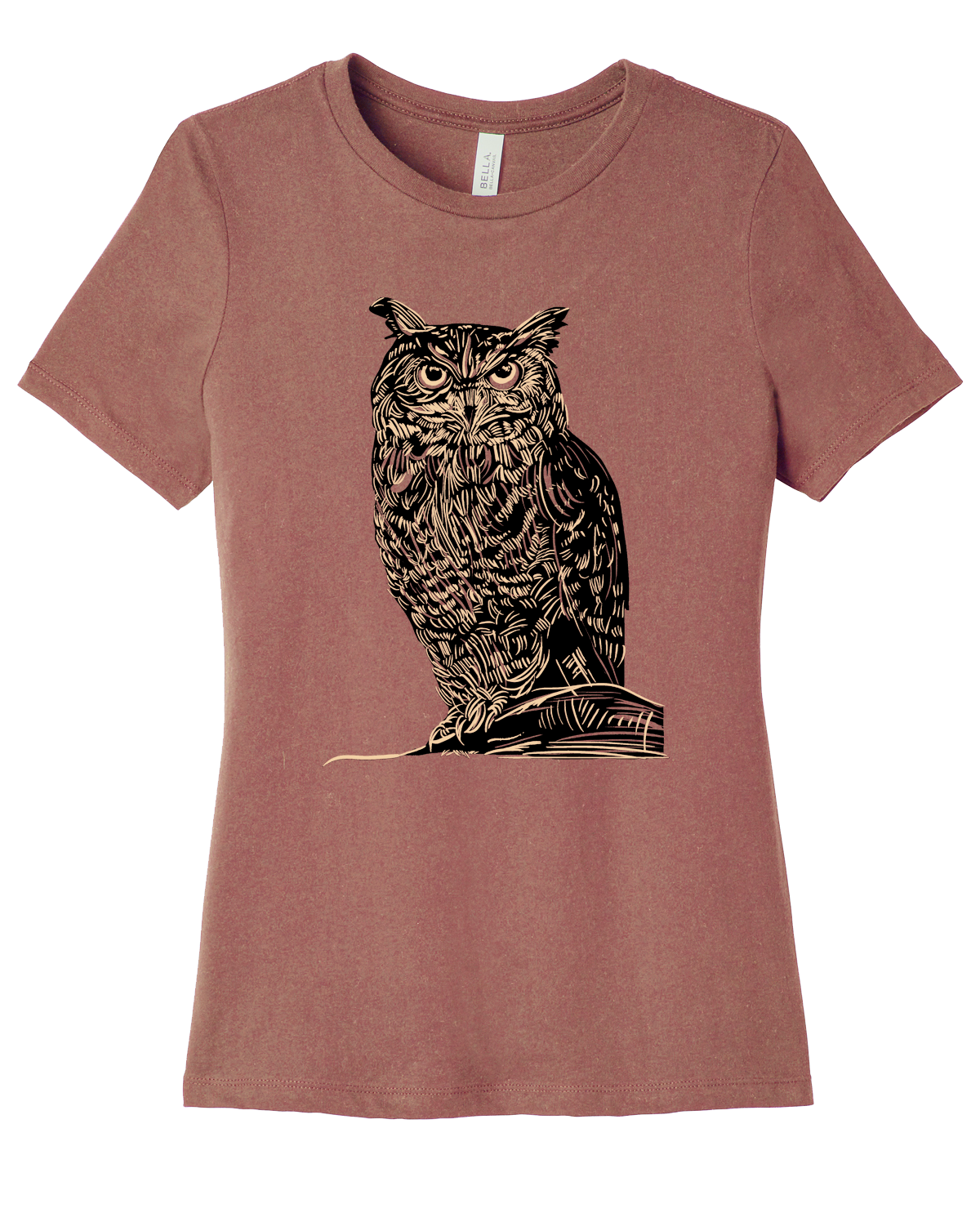 LTS-185 Etched Owl Women's T-shirt