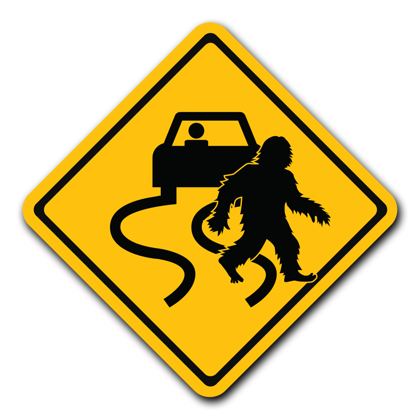 Slippery When Wook- Vinyl Sticker