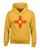 Distressed Zia - Gold Youth Hoodie