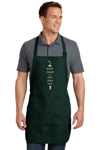 AP-176 Keep Calm and Eat Green Chile Apron