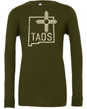 LS-187 Taos Zia Outline - Long Sleeve T-Shirt