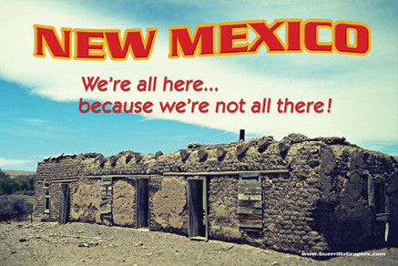 We're All Here Postcard