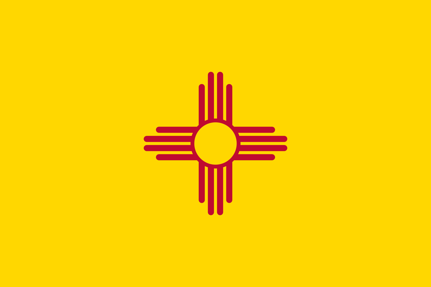 New Mexico State Zia | Waterproof Flag 3' x 5' | FL-101