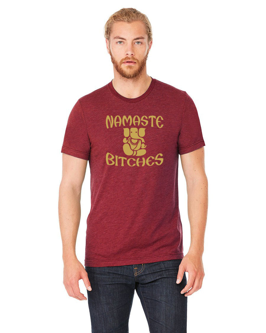 Namaste Bitches Ganesh T-shirt - Funny Yoga Tee - Guerrilla Graphix