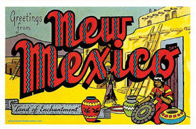 Retro New Mexico Postcard