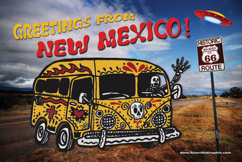 NM Dead Bus! Postcard