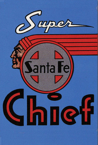 Santa Fe Super Chief RR Logo Postcard