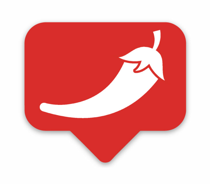 Red Chile Notification - Vinyl Sticker