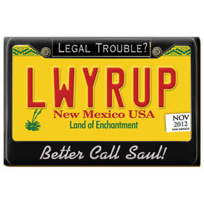 LWYRUP - Better Call Saul License Plate Magnet