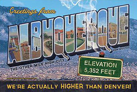 Albuquerque, The other mile high city Postcard