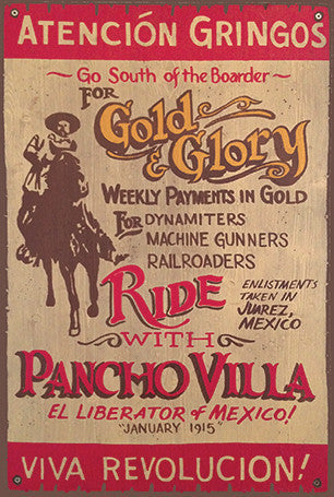 Ride with Pancho Villa Postcard