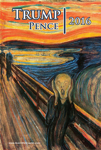 Trump/Pence Scream Postcard