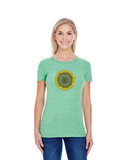 LTS-166 Sunflower Fibonacci Womens T-shirt