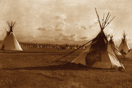 Apache Encampment postcard