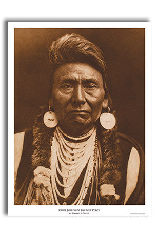 Chief Joseph Art Print by Edward Curtis