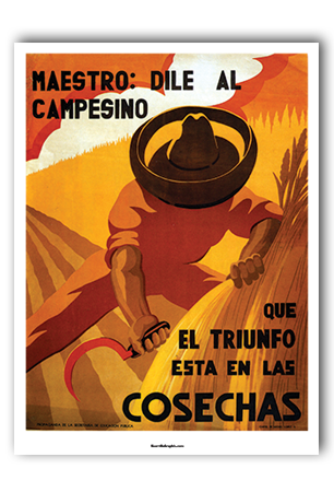 Las Cosechas Art Print