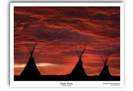 Taos Tipis Art Print by Geraint Smith