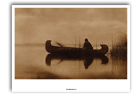 Kutenai Duck Hunter Art Print by Edward Curtis