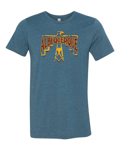 Albuquerque NM Thunderbird T-shirt - Triblend Tee - Unisex Sizing