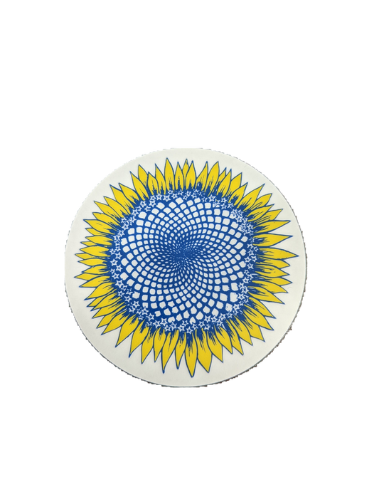 Ukraine Sunflower Clear Vinyl Sticker