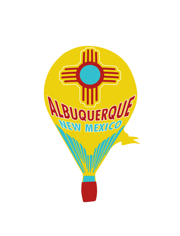 Albuquerque NM Balloon - Vinyl Sticker