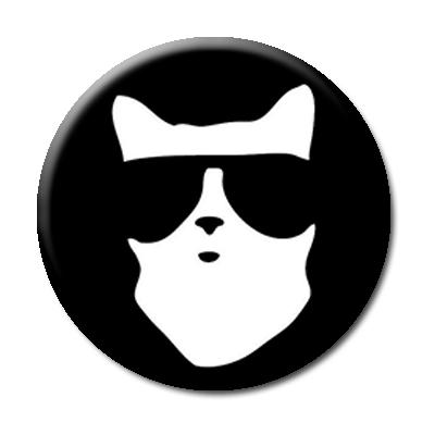 Cool Cat - Pin Back Button