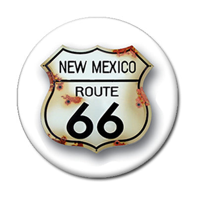 Route 66 Sign - 2.25" Pin Back Button