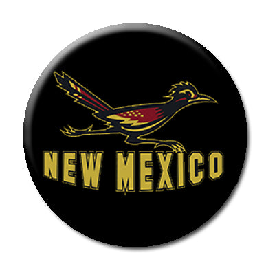 New Mexico Roadrunner - 2.25" Pin Back Button