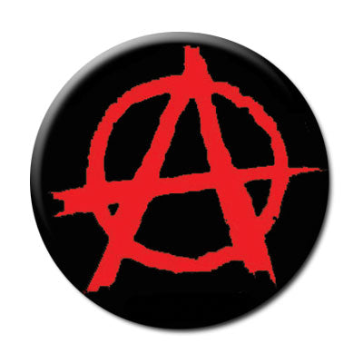 Anarchy Symbol - 1" Pin Back Button