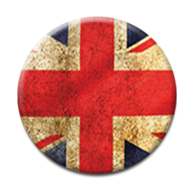 Union Jack Flag - Pin Back Button