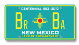 Breaking Bad Metal Vanity Plate - Centennial Turquoise