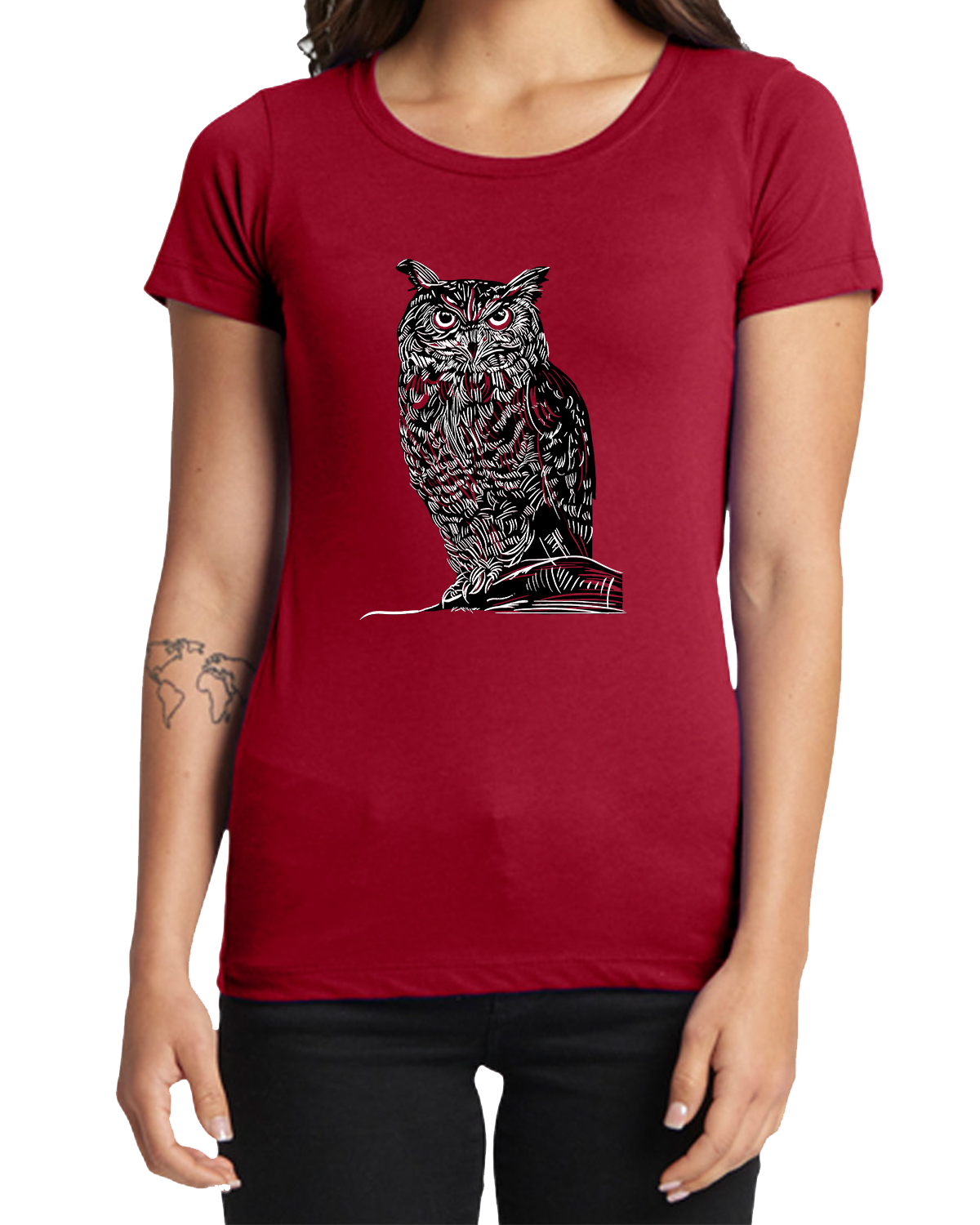 Etched Owl | Women's T-shirt | LTS-185