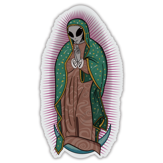 VS-136 Our Lady de Greydalupe - Clear Vinyl Stickers