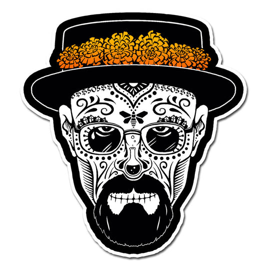 VS-104 Heisenberg Sugar Skull - Vinyl Sticker