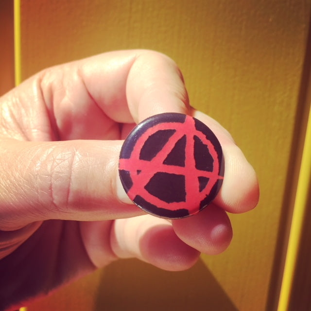 Anarchy Symbol - 1" Pin Back Button