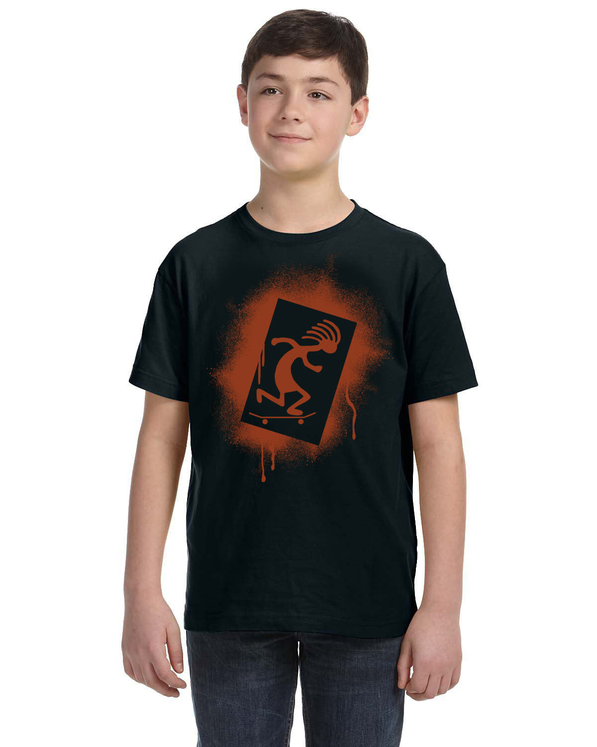 KID-209 Skateboarding Kokopelli Kid's T-shirt