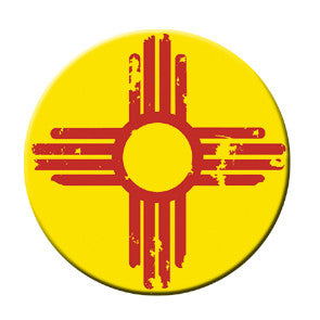 Round Yellow Zia | Magnet | MA-43198
