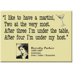 Dorothy Parker Martini Quote Magnet