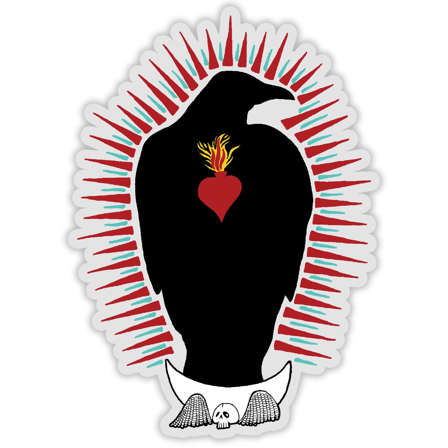 El Cuervo de Guadalupe - Clear Vinyl Sticker