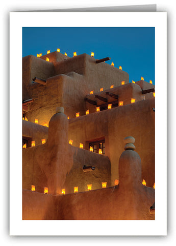 Luminarias- Santa Fe, New Mexico Greeting Card