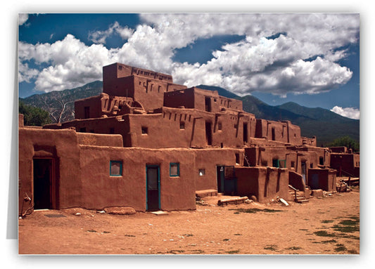 Taos Pueblo Greeting Card