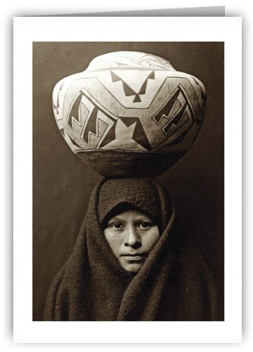 Zuni Pueblo Girl Greeting Card