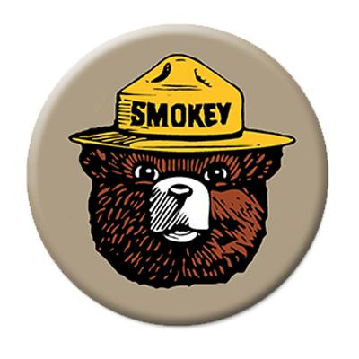 Smokey New Mexico Round Magnet