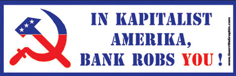 Kapitalist Amerika | Paper Sticker | ST-3002
