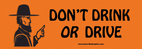 Don't Drink or Drive | Paper Sticker | ST-3005