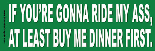Ride My Ass | Paper Sticker | ST-3022
