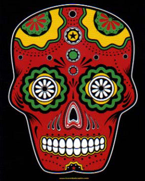 Sugar Skull Color Sticker