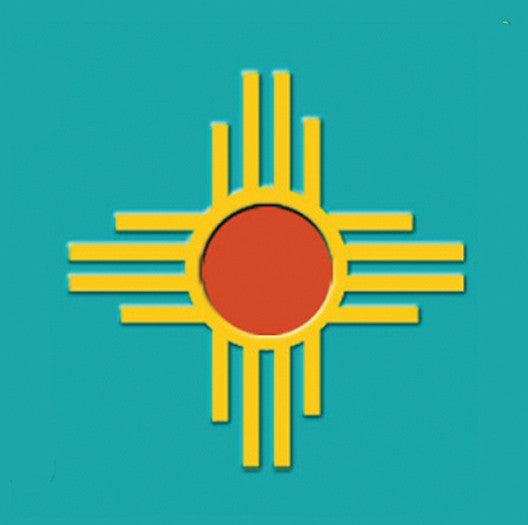 Zia Sticker - New Mexico State Symbol - Turquoise