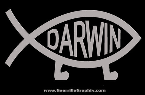 Darwin Evolution Fish Sticker