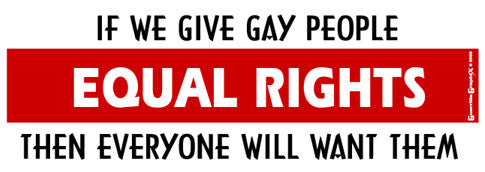 Equal Rights for Gays | Paper Sticker | ST-362